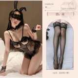 Black [ears + choker + bodysuit + 2 bracelets] + stockings