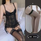 Black + Black Fishnet Stockings