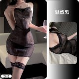 2612 Alluring Black ◆ Night Banquet Glitter ◆ [Pajama Item]