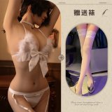 White + white stockings