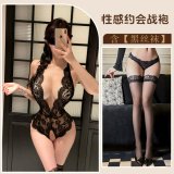 Black + black stockings