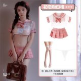 Pink and white outfit + matching socks