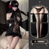 Black + Black Fishnet Stockings