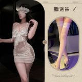 White + white stockings