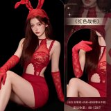 4003 Red + 8068 Red Lace Gloves