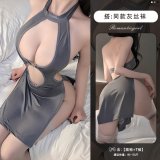 High-grade gray + matching gray stockings