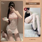 White + white stockings