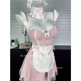 4162 Pink and White Maid Outfit [+S1 White Lace Stockings]