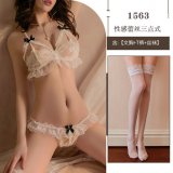 White + white stockings