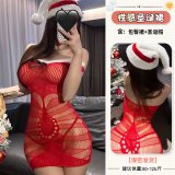 4316 Red [Bodycon Skirt + Santa Hat]