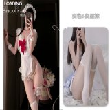White + white stockings