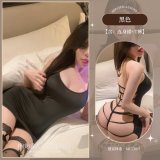 Black [bodysuit + T-shirt]