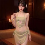 Light green (bellyband + thong + skirt)