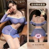 6921183353353 Purple [Top + Skirt + T-shirt]