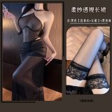 Black + black stockings