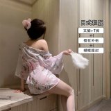Pink + matching socks + folding fan