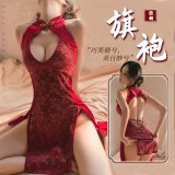 0805 Burgundy + Black Stockings