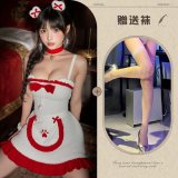 White + white fishnet stockings