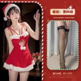 Red and black fishnet stockings