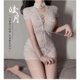 White + white fishnet stockings