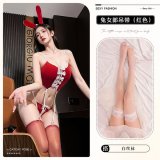 8534 Red + White Stockings