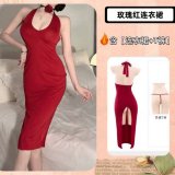 Red + Neck Rose + Waist Chain
