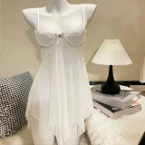 White + white stockings