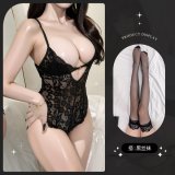 8842 Black + Black Stockings