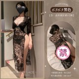 6977890236922◆Subtle Fragrance◆Black【High-Slit Long Skirt + T-Shirt】