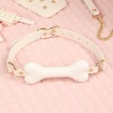 8115 White Small Bone Neck Ring