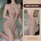 apricot + fishnet stockings