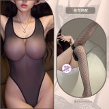 Black + Black Fishnet Stockings