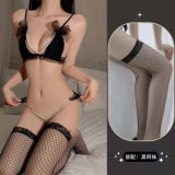 Black + Black Fishnet Stockings