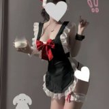 Black stockings with black bow