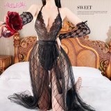 Black + black fishnet stockings
