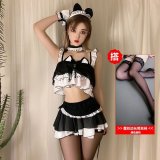 Black maid outfit + black stockings