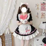 Black and pink OP skirt + free bow + free apron