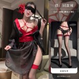 Black and red + matching suspender stockings