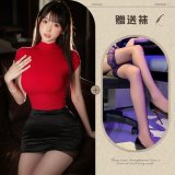 Image color + black stockings
