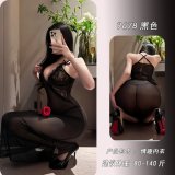 Black sexy long skirt with a great buttocks