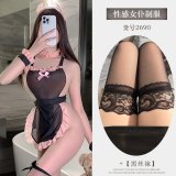 Black suit + black stockings