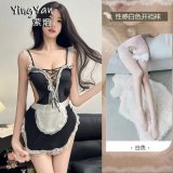 0945 Black + White Open Crotch Socks