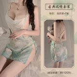 blue nightgown