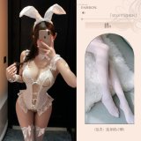 White Bunny Girl Set + White Stockings