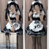 Kitten Black Maid + Black Stockings (Headpiece Included)