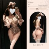 Catwoman [bodysuit + headdress + sleeves + neck warmer] + white stockings