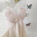 Champagne-colored bathrobe