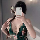 Cheongsam style + black stockings