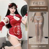 Christmas set + white trim white stockings