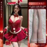 Wear Christmas outfits + white princess stockings